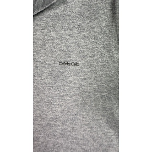 Calvin Klein Polo Shirt Mens Large Gray Liquid Touch Performance Golf Casual - Picture 2 of 7